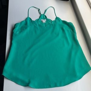 JCrew Factory scalloped cami tank